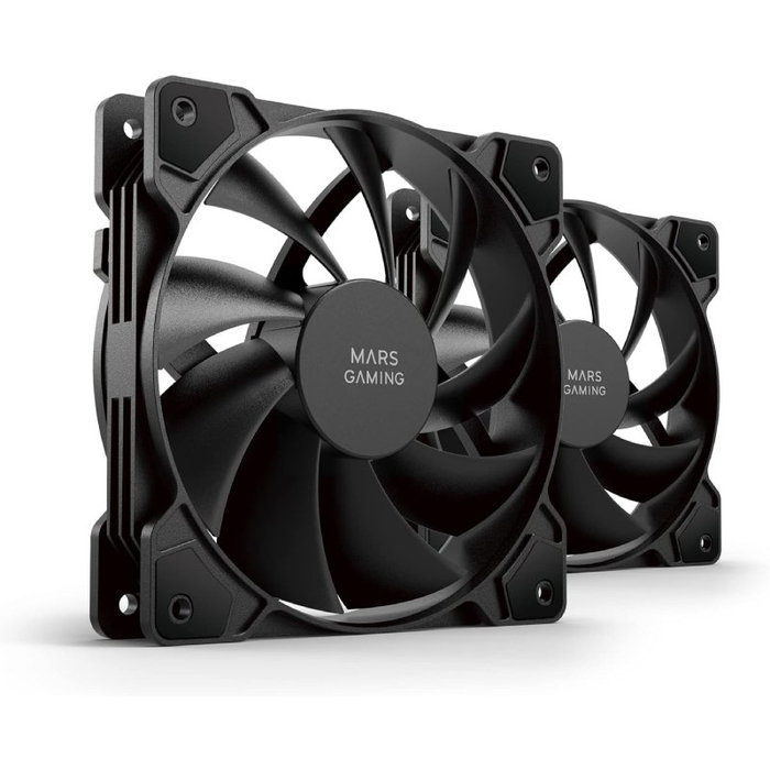 Mars Gaming MFPROX2 Kit 2 Ventiladores 120mm Negro